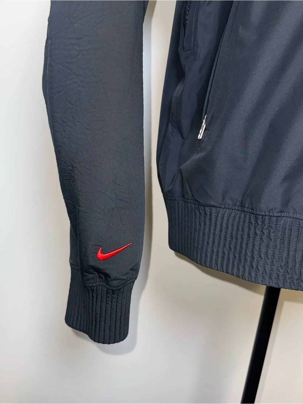 Nike LeBron Storm Fit ADV Jacket Black Red Lion Coaches Coat L